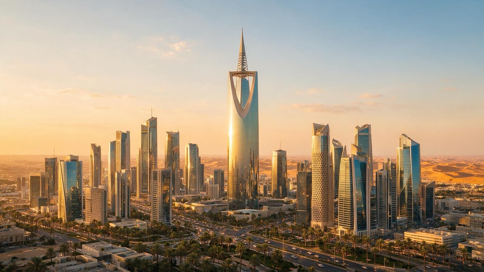 Riyadh skyline, Saudi Arabia business setup